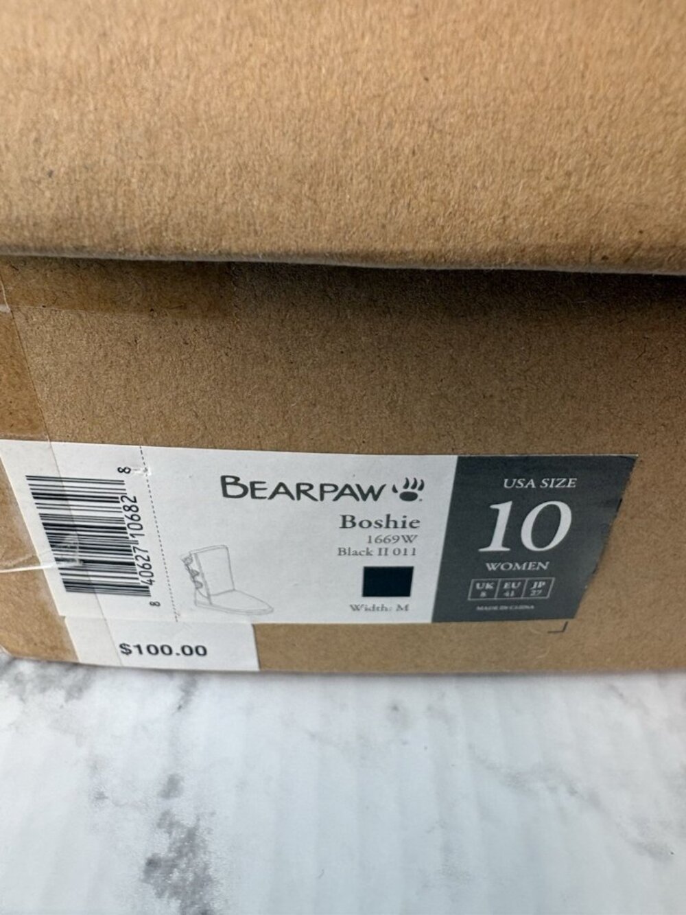 *New Bearpaw Mid Calf Boots Shearling Wool Lined Womens US 10 Tan Suede Leather - Picture 13 of 13